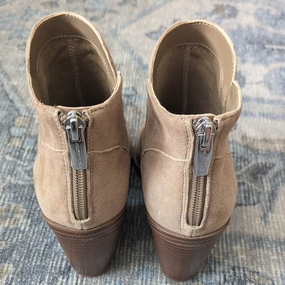 Vince Camuto Gradesha High Block Heel Booties in Tortilla - Picture 10 of 11